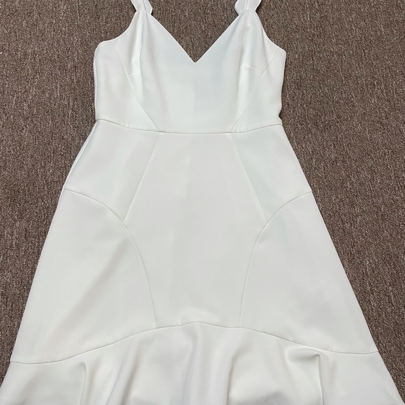 White Ruffle Detail Dress - Picture 5 of 6